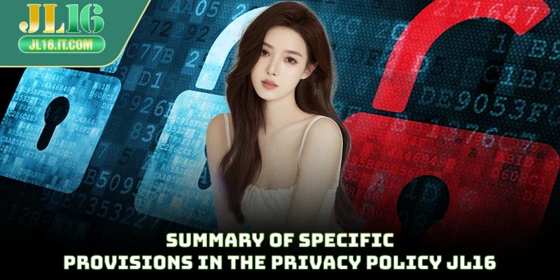 Summary of specific provisions in the privacy policy JL16